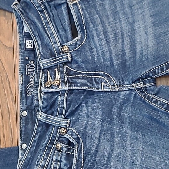 WOW Miss Me Jeans Amazing Details Size 26 Bootcut ♥♥♥ - Picture 8 of 9